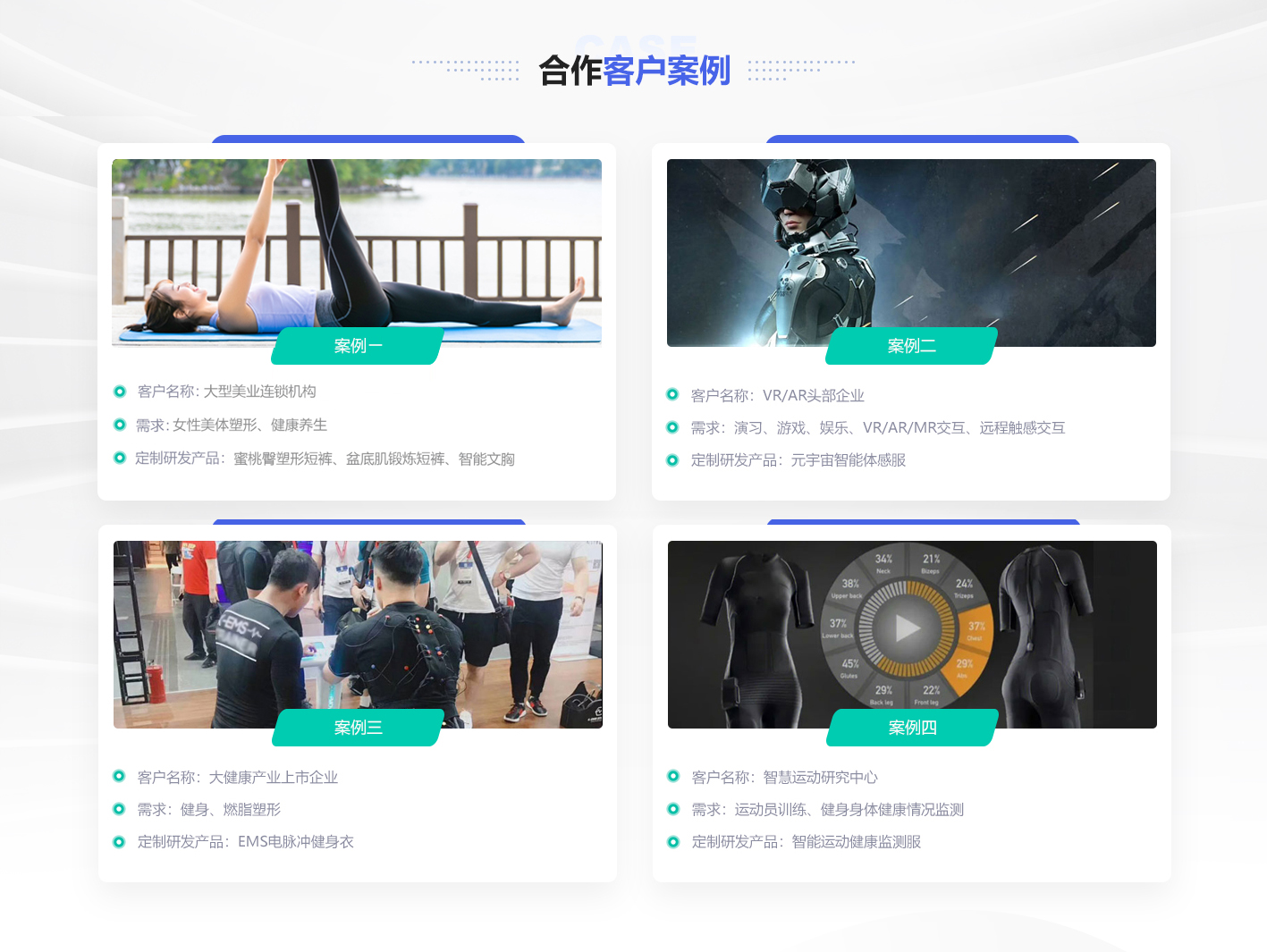 智能服飾ODM合作案例